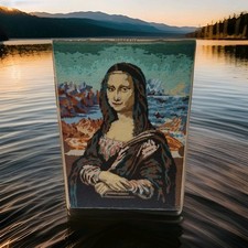 MONA LISA  Leonardo da Vinci, Gobelin, Stickbild Handarbeit  Ohne Rahmen