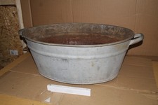 alte Zinkwanne Wanne Gartendeko Pflanzkübel Teich Gartenteich antik Deko