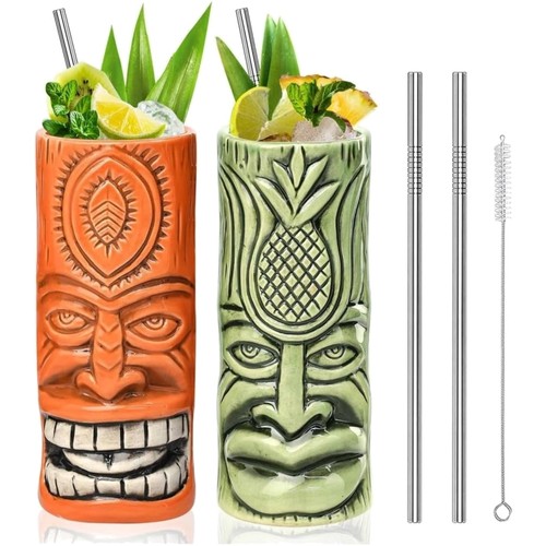 Tiki mugs keramik - tiki, set
