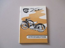 Betriebsanleitung NSU LUX 198 ccm 2-Takt  Fahrerhandbuch 11.1955