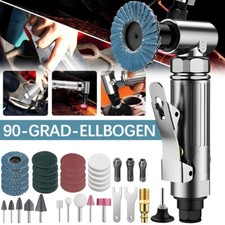 Druckluft Mini Winkelschleifer Stabschleifer 1/4" Trennschleifer 90° mit Zubehör
