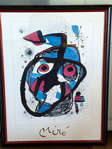 Miró gerahmtes abstraktes