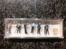Preiser 10602 Stehende Gleisbauarbeiter 6 Figuren H0 1:87 handbemalt Neu OVP 