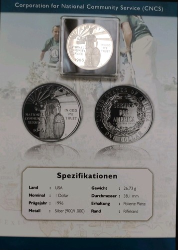 Usa dollar 1996 silber - dollar,