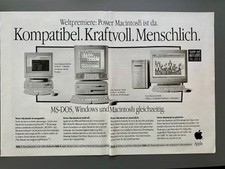 Apple Power Macintosh Computer PowerPC retro 1994 Vintage Ad Werbung Reklame