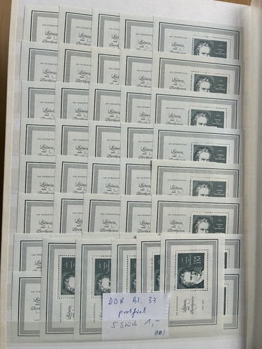 Ddr block postfrisch - 33, 5