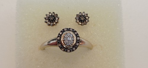 Set ring und ohrstecker - set,