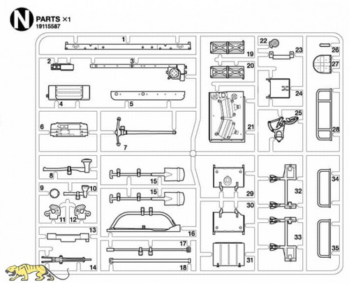 Tamiya 19115587 teile - 19115587, n