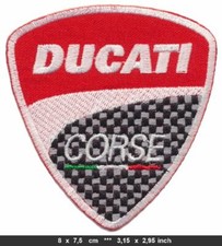 DUCATI CORSE Aufnäher Aufbügler Patch Motorrad Monster Diavel Italien Moto GP v1