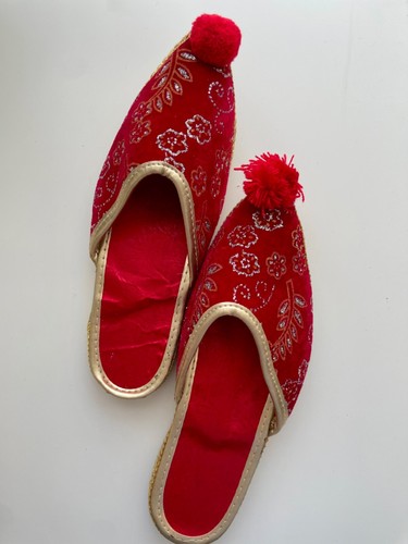 Rote babouche henna - babouche,