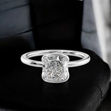 18 K Weißgold Ehering 1 Kt