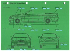 Original Einzelaufstellung  ALPINA Deko-Set 3er Reihe E46 Coupe Cabrio  DINA 4
