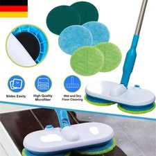 Floating Mop Elektrischer Bodenwischer Wischmopp Reinigungsmopp mit 6 Wischpads