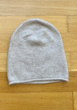 neu - H&M 100% Kaschmir Mütze Beanie beige meliert samtweich Onsize