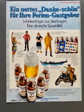 Schinkenhäger Deutsche Spezialität Steinhagen 1970 Vintage Ad Werbung Reklame