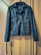 Jacke Kunstlederjacke schwarz