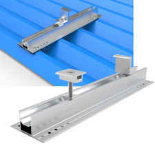 Solarmodule Alu Halterung Trapezblech Flachdach PV Befestigungsschiene Montage