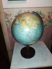 Alter Globus um 1940 ? Pappe Holz Metall Columbus Erdglobus Paul Oestergaard KG