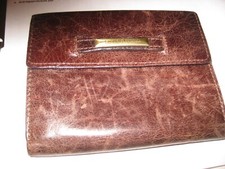 Geldbörse Damen Leder braun