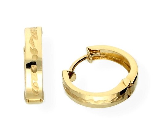 Edle 585 gold creolen - 585, cm