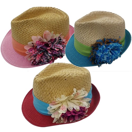 Trilby strohhüte damen blumen - trilby,