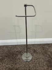 Chrom Stehender Toilettenpapierhalter – ca. 63 cm hoch, stabiler Standfuß