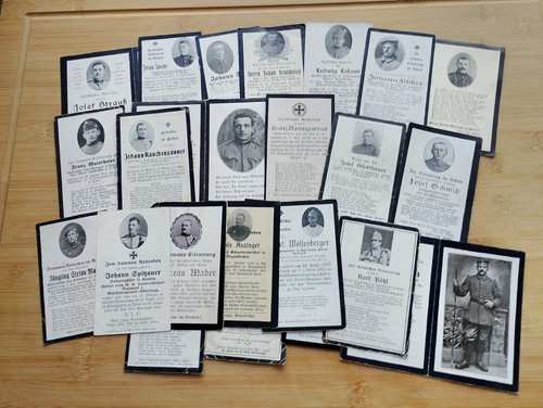 Soldaten-Sterbebilder-Sammlung