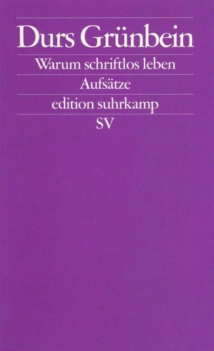 Warum schriftlos leben - , durs