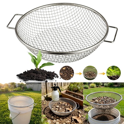 Erdsieb garten edelstahl 30cm - edelstahl,
