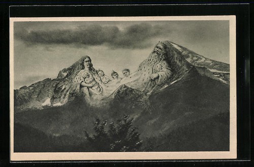 Ansichtskarte berchtesgaden - ansichtskarte,