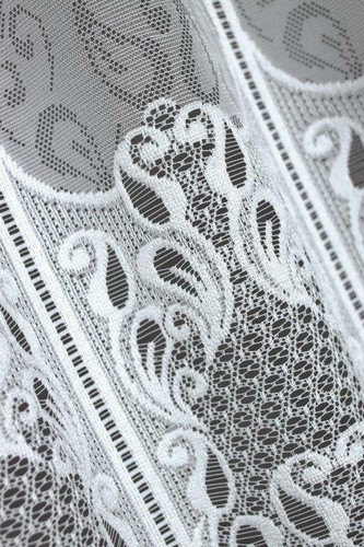 Scheibengardine aus jacquard - scheibengardine,