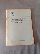 Original Ersatzteilliste Sachs 50 /3 M LK-LHHercules DKW Rixe Göricke Miele 65 2