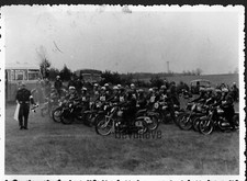 Foto Moto Cross in der DDR 50-er Jahre Motorrad Jawa AWO MZ Simson am Start