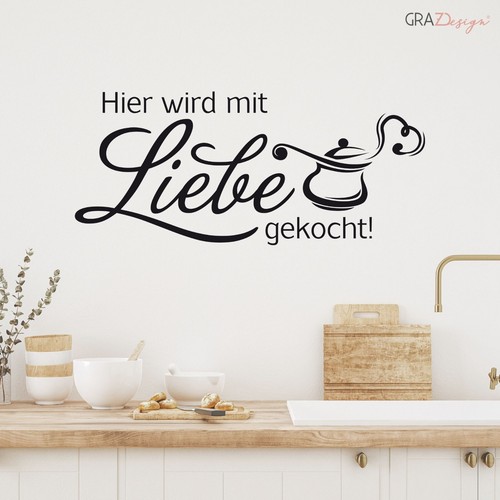Wandtattoo küche hier - wandtattoo, wird