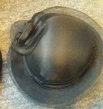 Damenhut vintage schwarz