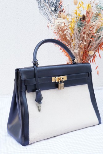 Hermès kelly canvas box - kelly,