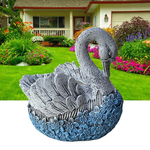 Blumentopf mit schwanenmotiv - blumentopf,
