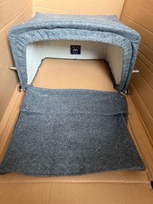 Silver Cross Puppenwagen 140. Edition Tweed / Wildleder Kapuze und Schürze - Nagelneu