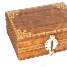 Zigaretten Dose Box LEDER