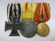 ORDENSPANGE - BADEN - EK II.Klasse 1914 - Verdienstmed.1908 - Dienst-Ausz. 12 J.