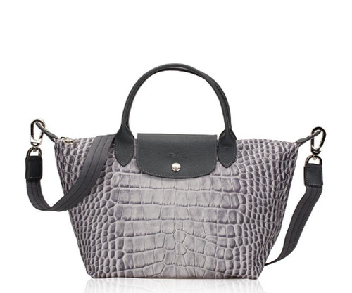 Longchamp croco top handle - handle, bag