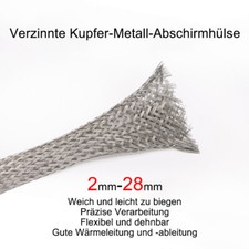 Verzinntes Kupfergeflecht