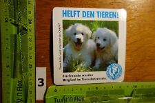 Alter Aufkleber Hunde Welpen DEUTSCHER TIERSCHUTZBUND Chappi