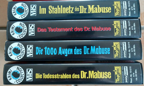 Vhs mabuse die 1000 - mabuse,