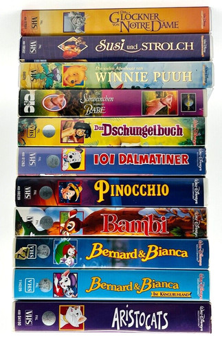 Vhs disney pinocchio - pinocchio, glöckner