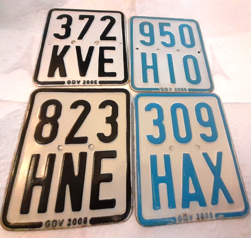 Nummernschild mofa - 4, /