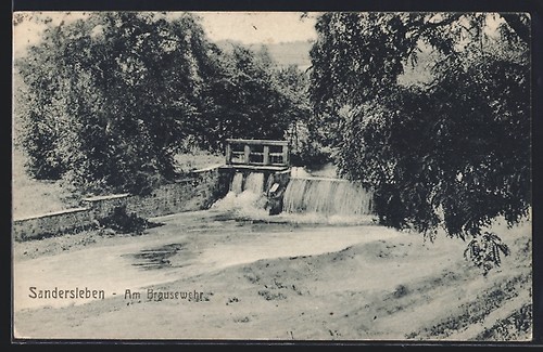 Sandersleben brausewehr - sandersleben,, am