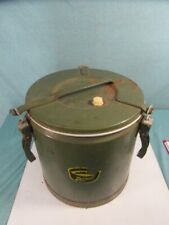 Sitzhocker Suppentopf Eisen Alu Antik Stil Feldküche Kanister Schatztruhe 26c5