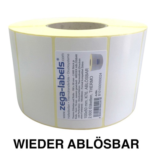 Thermo etiketten rolle 100 - thermo,