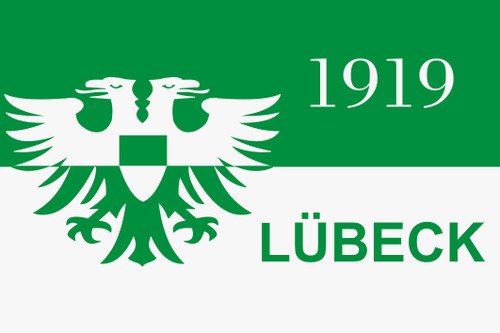 Aufkleber lübeck adler fahne - adler,